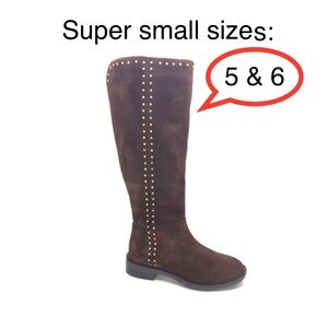 ⭐️HOST PICK⭐️ STEVEN NATURAL COMFORT Suede Riding Knee-high Boots Brown Leather